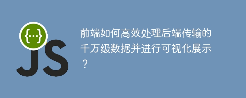 前端如何高效处理后端传输的千万级数据并进行可视化展示？