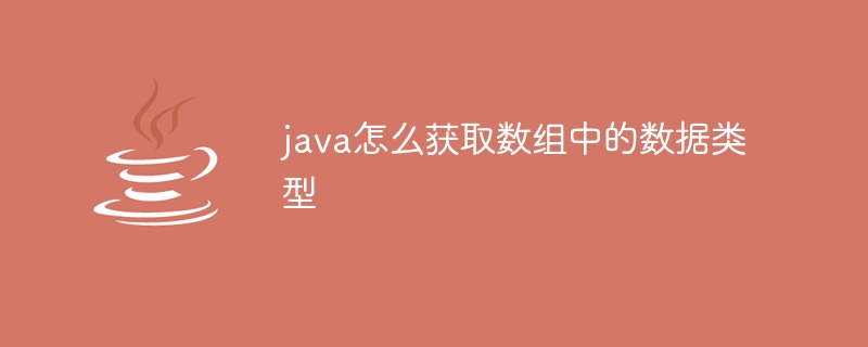 java怎么获取数组中的数据类型