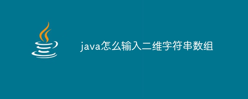 java怎么输入二维字符串数组