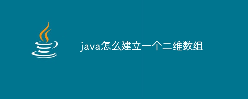 java怎么建立一个二维数组