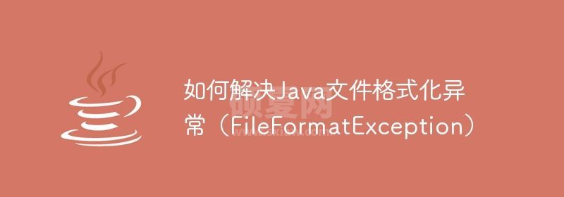 如何解决Java文件格式化异常（FileFormatException）