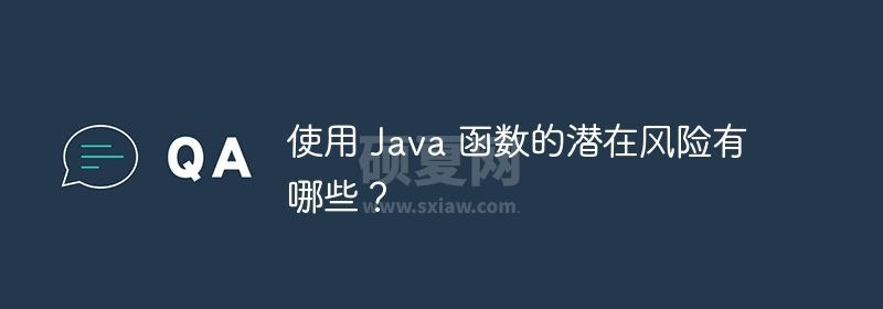 使用 Java 函数的潜在风险有哪些？