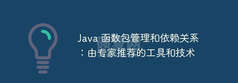 Java 函数包管理和依赖关系：由专家推荐的工具和技术