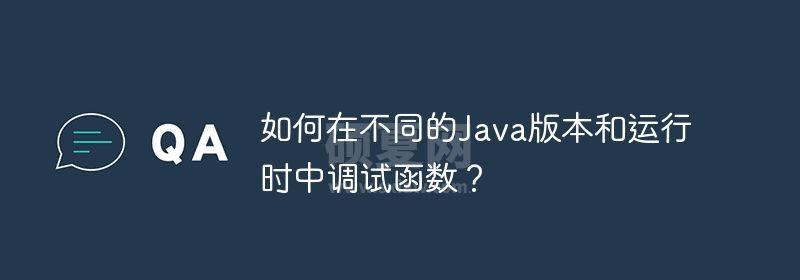 如何在不同的Java版本和运行时中调试函数？