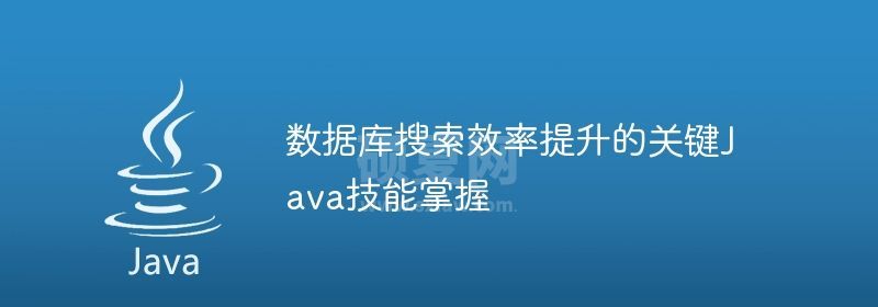 数据库搜索效率提升的关键Java技能掌握