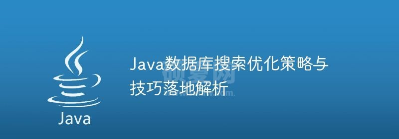 Java数据库搜索优化策略与技巧落地解析