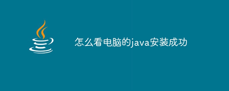 怎么看电脑的java安装成功