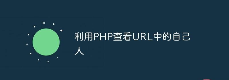 利用PHP查看URL中的自己人