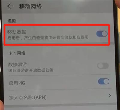 华为p30pro中打开流量的具体操作方法截图