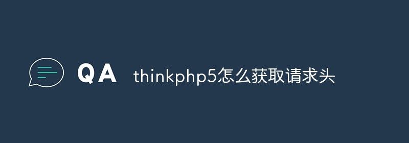 thinkphp5怎么获取请求头