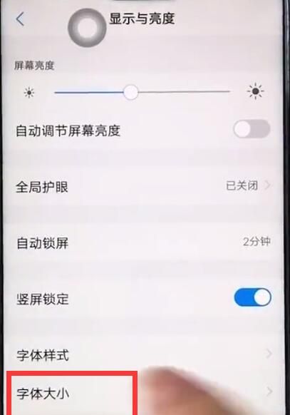 vivoz1中设置字体大小的操作教程截图