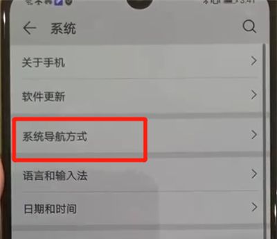 华为p30pro中更改返回键的操作教程截图