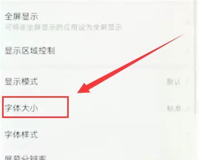 华为nova3e中更改字体大小的简单步骤截图