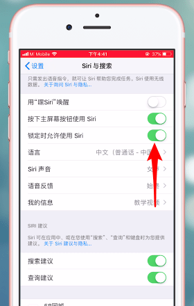 苹果手机开启siri功能的操作流程截图