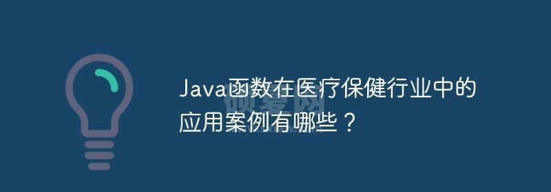 Java函数在医疗保健行业中的应用案例有哪些？