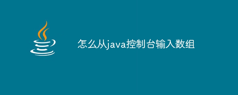 怎么从java控制台输入数组