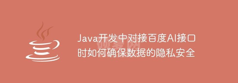 Java开发中对接百度AI接口时如何确保数据的隐私安全